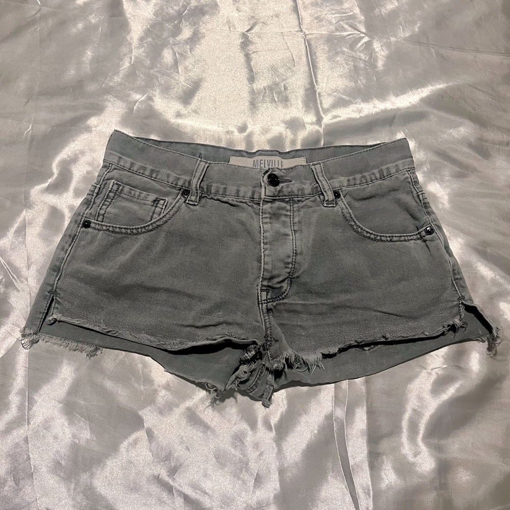 Brandy Melville Button Fly Jean Short Shorts